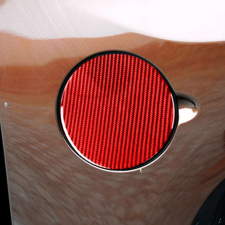 Carbon Fiber Car Fuel Tank Cap Decorative Sticker for Toyota Tundra 2014-2018,Left and Right Driv...
