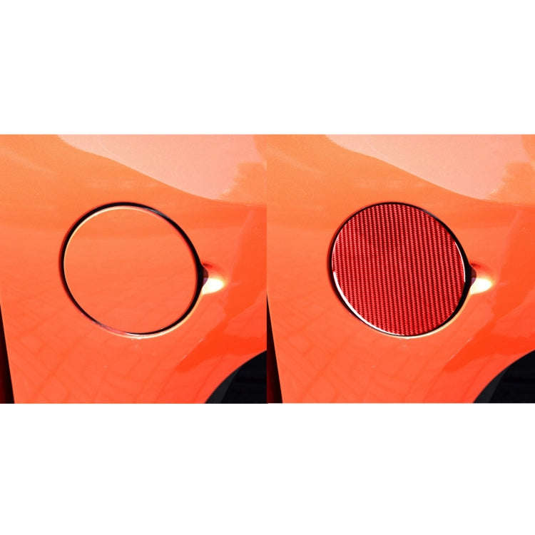 Carbon Fiber Car Fuel Tank Cap Decorative Sticker for Toyota Tundra 2014-2018,Left and Right Driv...