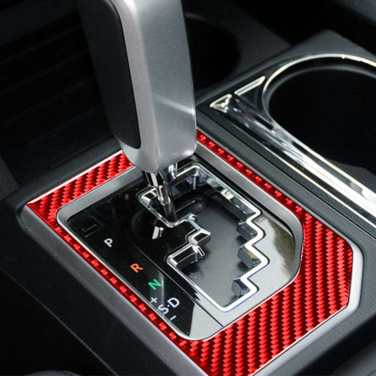 Carbon Fiber Car Gear Panel Decorative Sticker for Toyota Tundra 2014-2018,Left and Right Drive U...