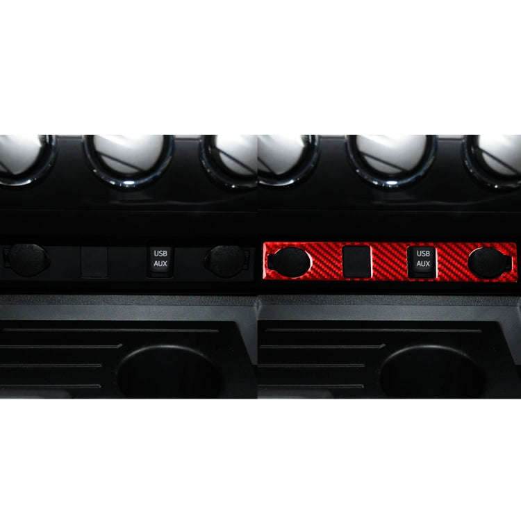 Carbon Fiber Car Cigarette Lighter Switch Decorative Sticker for Toyota Tundra 2014-2018,Left and...