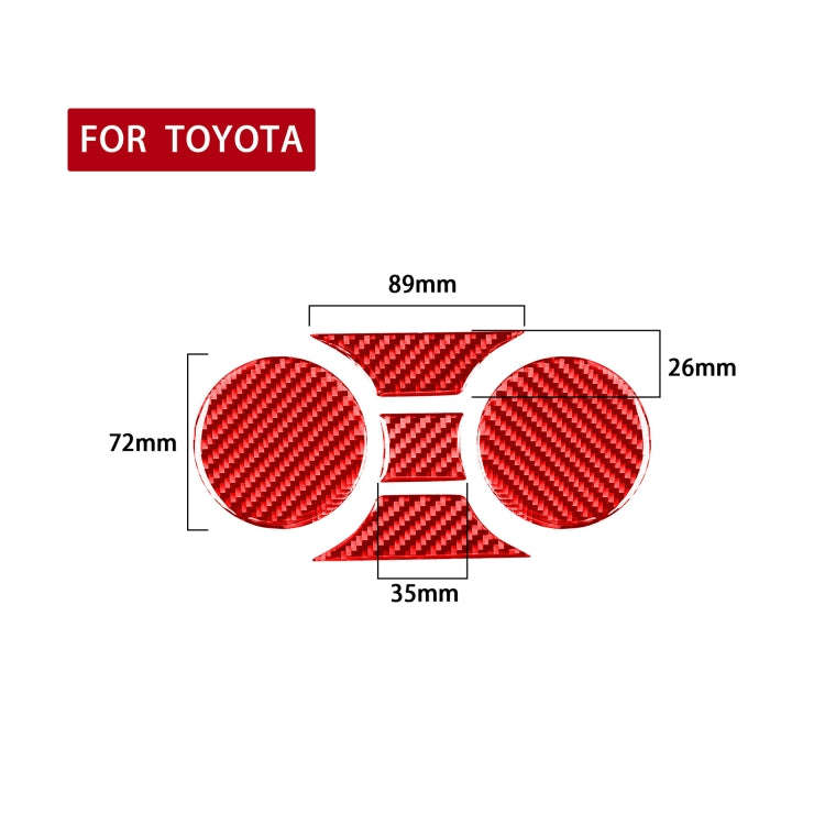 Carbon Fiber Car Central Control Cup Holder Panel Decorative Sticker for Toyota Tundra 2014-2018,...