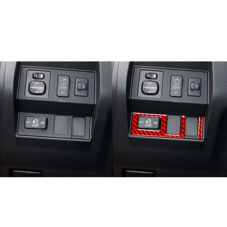 2 PCS / Set Carbon Fiber Car Headlight Switch Ring Decorative Sticker for Toyota Tundra 2014-2018...