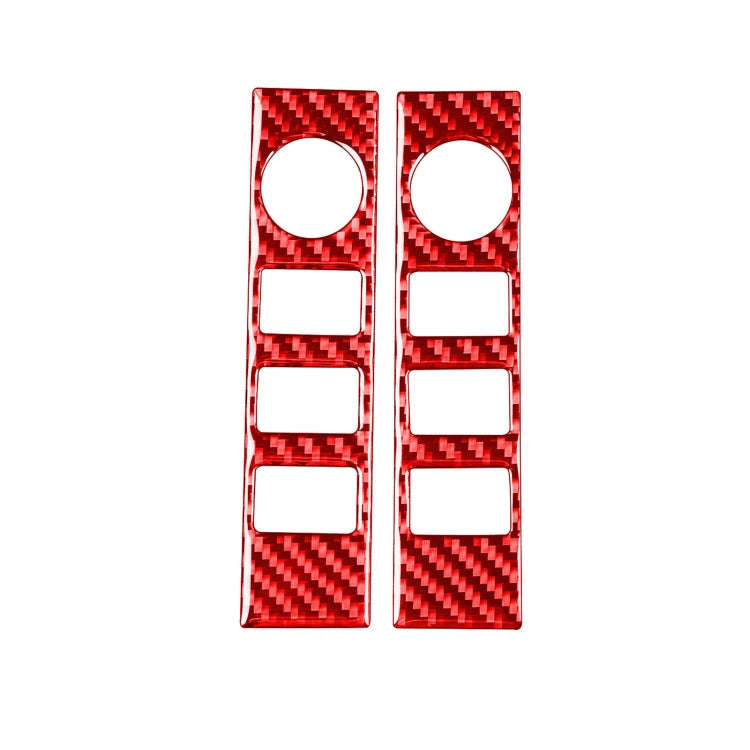 2 PCS / Set Carbon Fiber Car Central Control Volume Switch Decorative Sticker for Toyota Tundra 2...