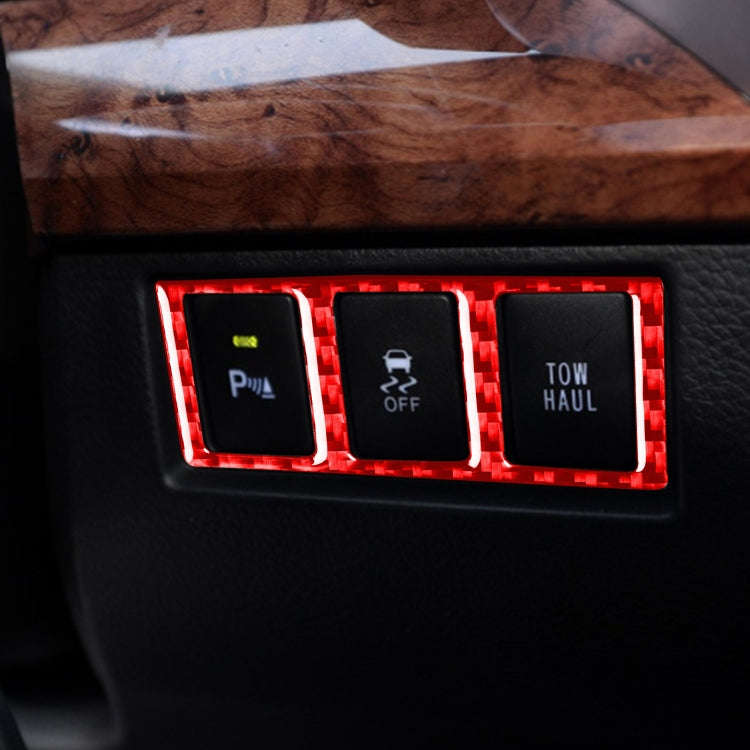 Carbon Fiber Car Mode Switch Decorative Sticker for Toyota Tundra 2014-2018,Left and Right Drive ...
