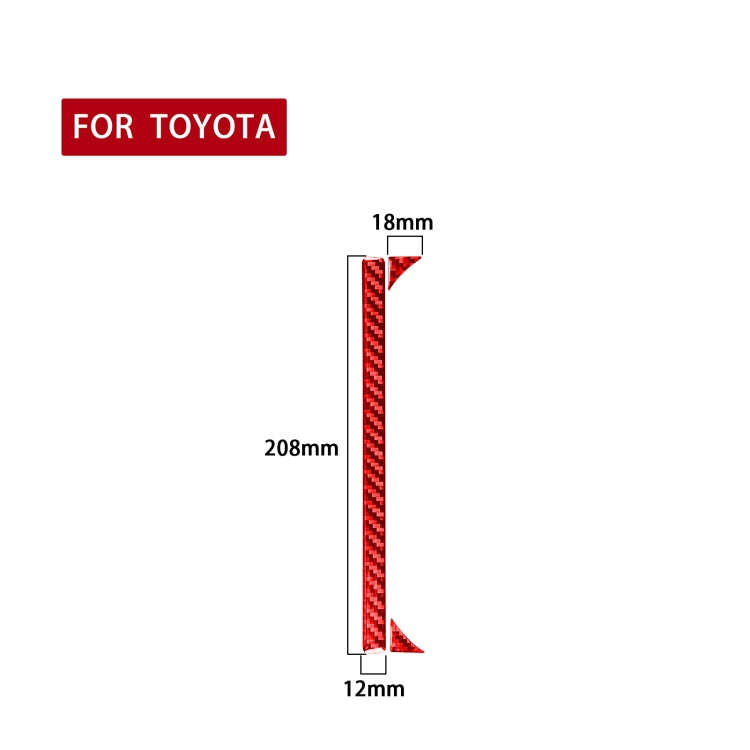 3 PCS / Set Carbon Fiber Car Central Control Cup Holder Decorative Sticker for Toyota Tundra 2014...