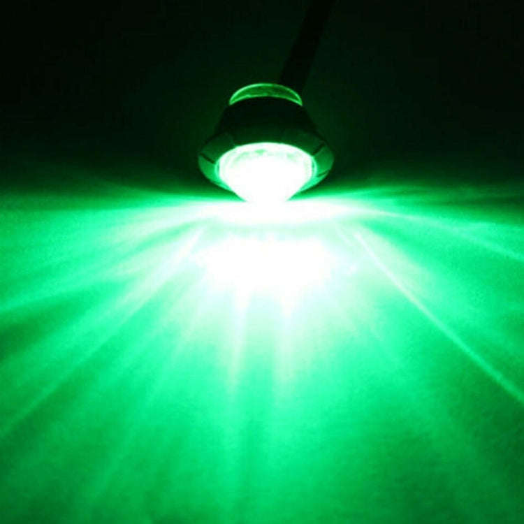 10 PCS MK-009 3/4 inch Car / Truck 3LEDs Side Marker Indicator Lights Bulb Lamp (Green Light)