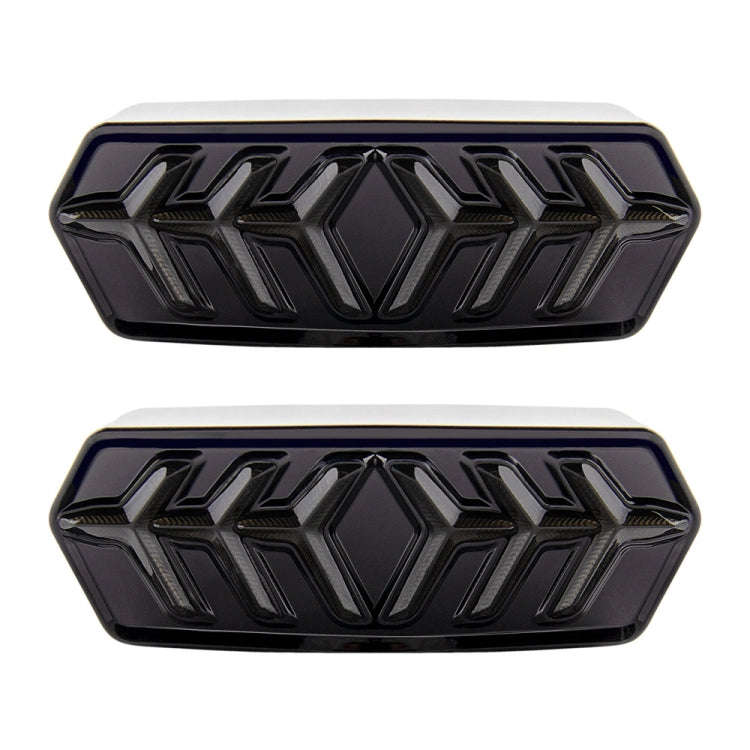 2 PCS KC670 Motorcycle Integrated Flashing Turn Signal Brake Tail Light for Honda MSX125 CBR650F ...