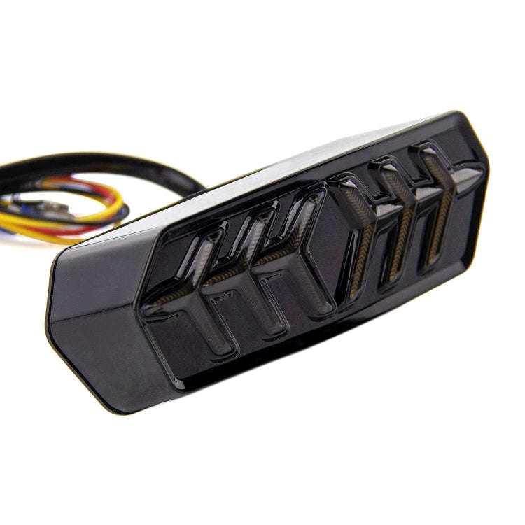 2 PCS KC670 Motorcycle Integrated Flashing Turn Signal Brake Tail Light for Honda MSX125 CBR650F ...