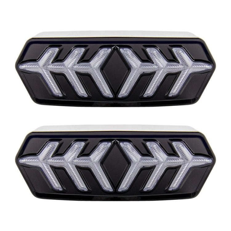 2 PCS KC670 Motorcycle Integrated Flashing Turn Signal Brake Tail Light for Honda MSX125 CBR650F ...