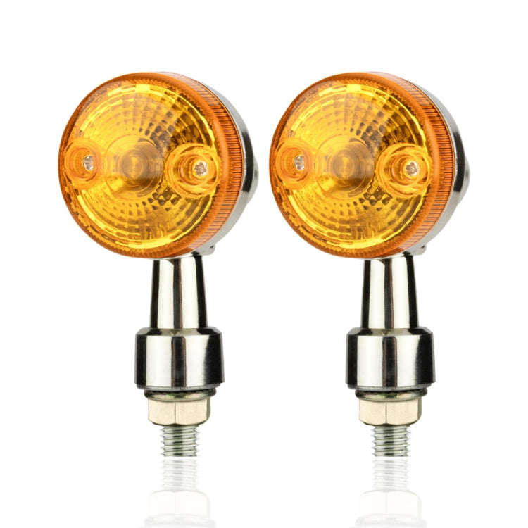 2 PCS PE-ZS101 Motorcycle Turn Signal Light (Silver)