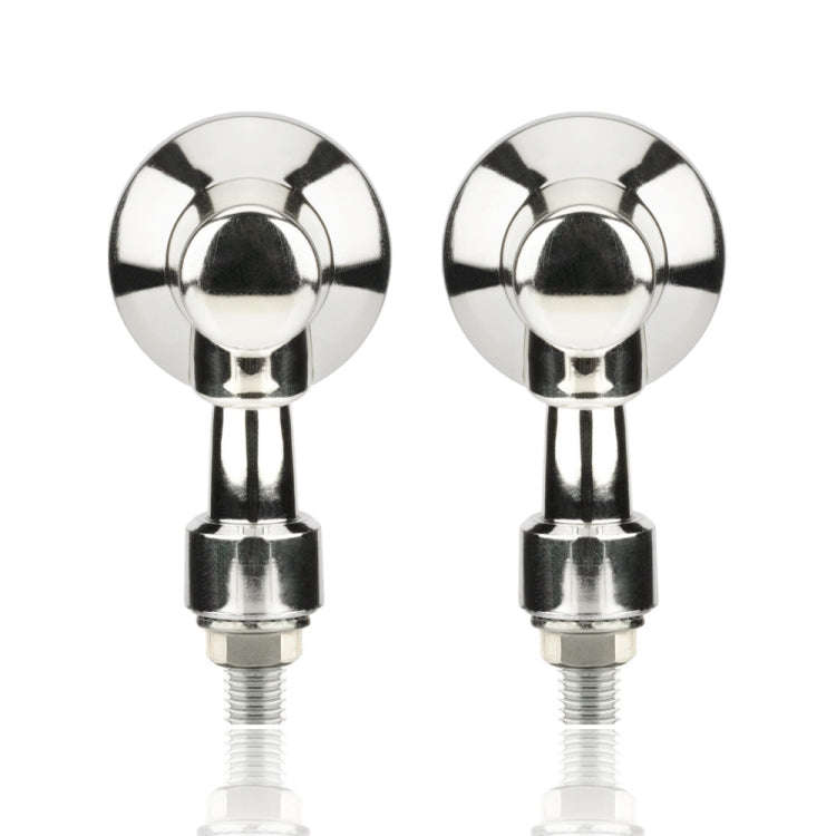 2 PCS PE-ZS101 Motorcycle Turn Signal Light (Silver)