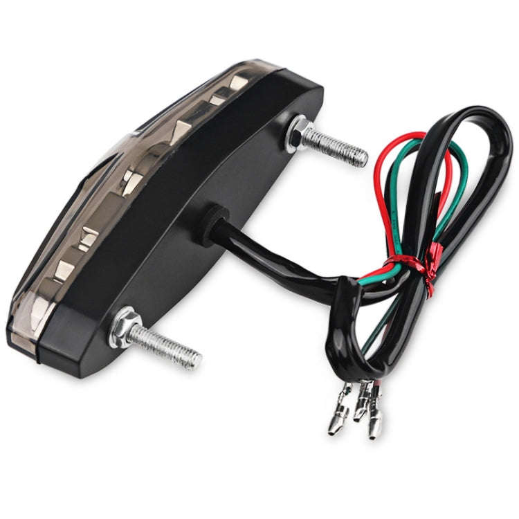 2 PCS KC-WD-NEW-3X Motorcycle LED Brake Light Running Lamp (Transparent)