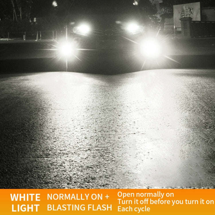 1 Pair 9005 27W / DC12V Car Aluminum Alloy Flashing LED Headlight (White Light)