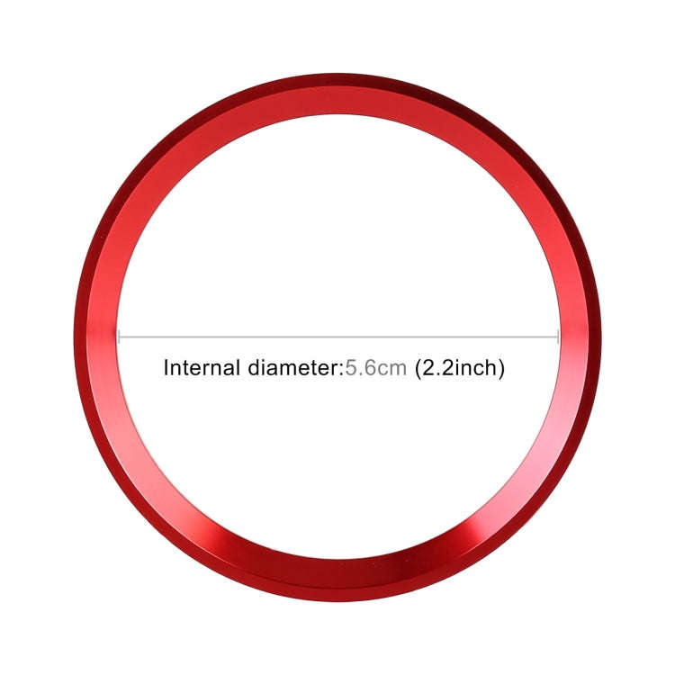 Car Steering Wheel Decorative Ring Cover for Mercedes-Benz,Inner Diameter: 5.6cm (Red)