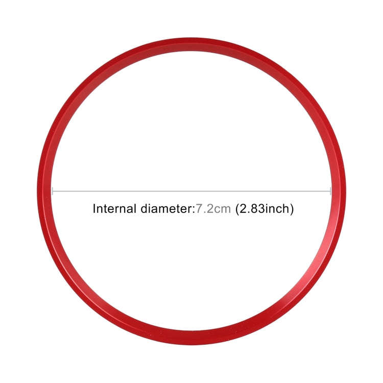 Car Steering Wheel Decorative Ring Cover for Mercedes-Benz,Inner Diameter: 7.2cm (Red)