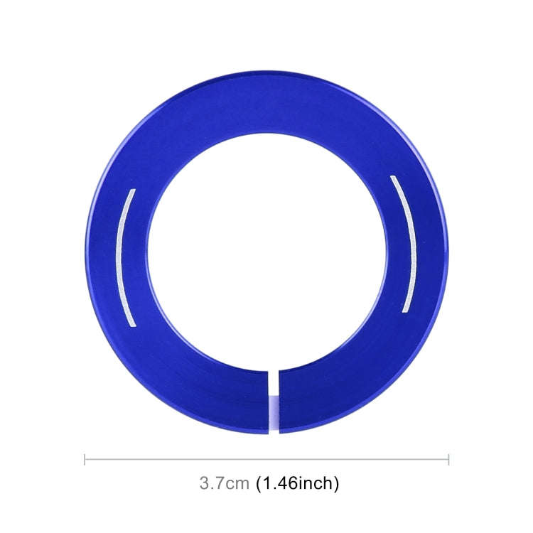 Car Engine Start Key Push Button Ring Trim Sticker for Infiniti (Blue)