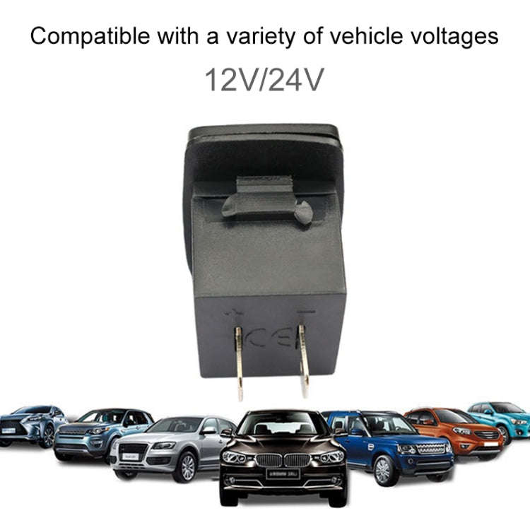 2 PCS Switch Type Dual USB 3.1A Car Charger 12-24V(Blue Light)