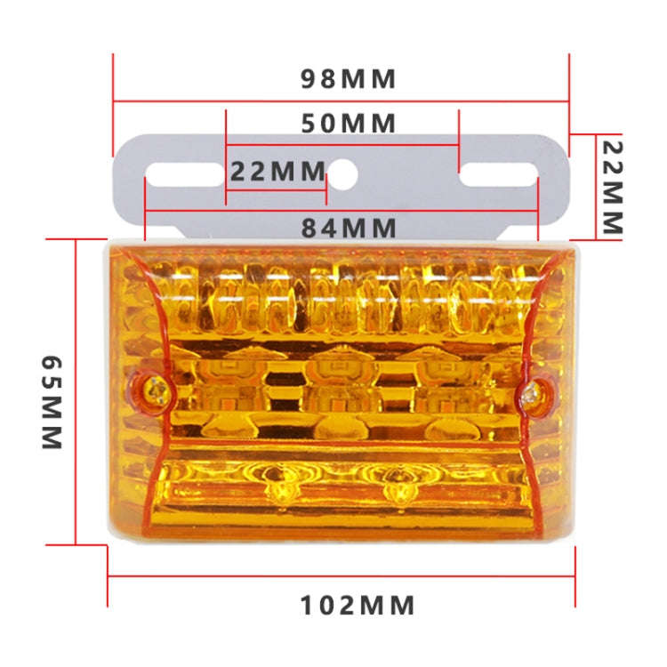 4 PCS ZS-6001 DC24V Car / Truck Side Marker Indicator Lights Bulb Lamp (White Light)