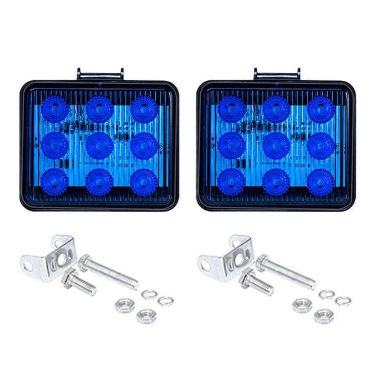 2 PCS ZS-7013 3 inch 9LEDs Strobe Waterproof Car / Truck Warning Light (Blue Light)