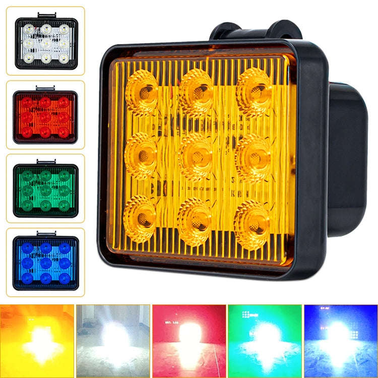 2 PCS ZS-7013 3 inch 9LEDs Strobe Waterproof Car / Truck Warning Light (Green Light)