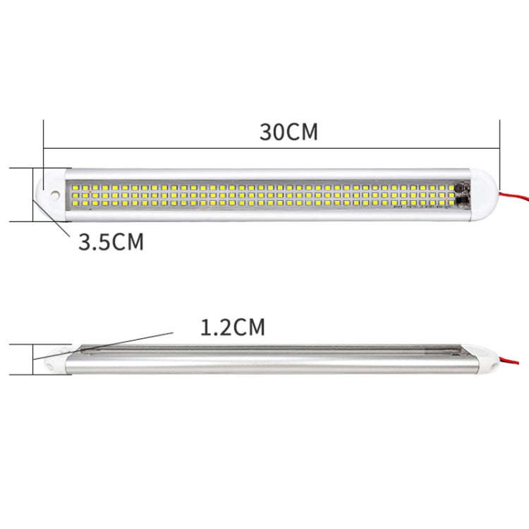 2 PCS ZS-3385 DC12-85V High Bright 120LEDs Lamp Beads Car Dome Light Cabin Light Bar