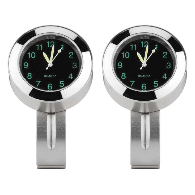 Motorcycle 22-25mm Handlebar Clock Quartz Watch with Lock (Silver)