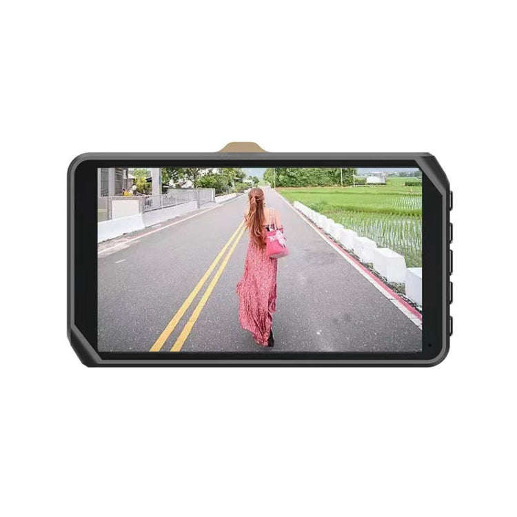 Q50 Car 4 inch HD 1080P Night Vision Front and Rear Dual-lens Driving Recorder