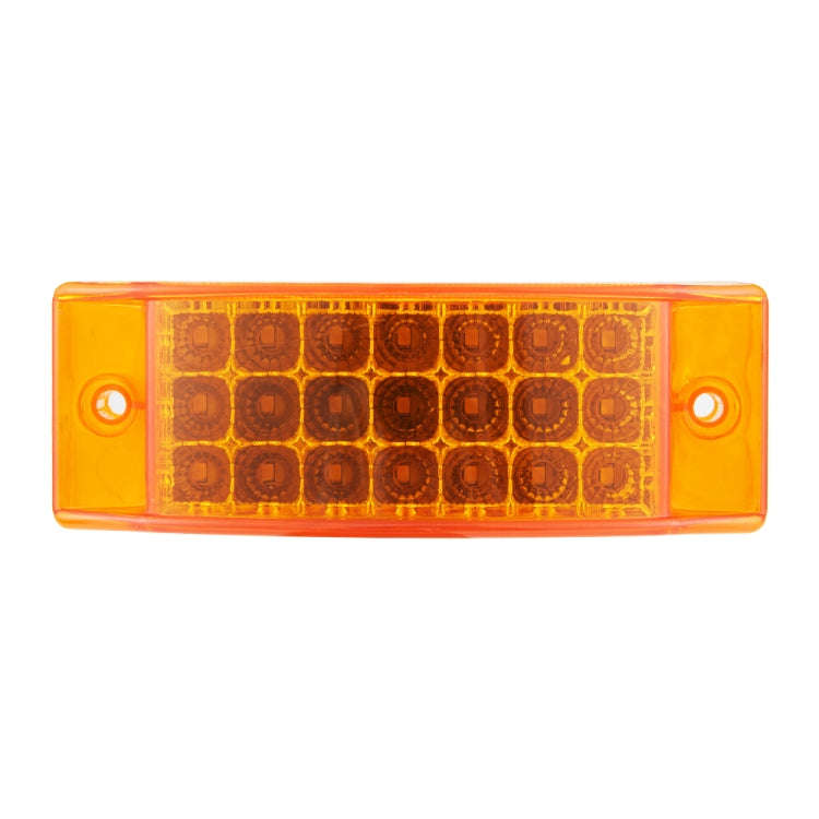 MK-142 DC12V-24V 21LEDs Car Tail Light Running Water Flashing Edge Light (Yellow Light)