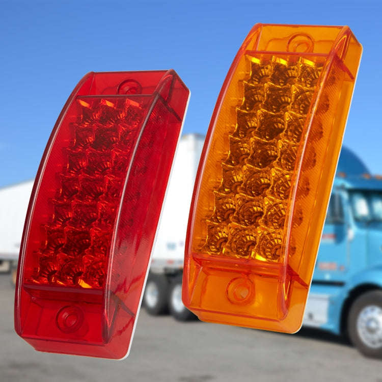 MK-142 DC12V-24V 21LEDs Car Tail Light Running Water Flashing Edge Light (Yellow Light)