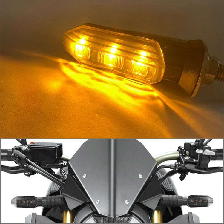 4 PCS MK-200 3LED Highlight Motorcycle Turn Signal Light (Black)