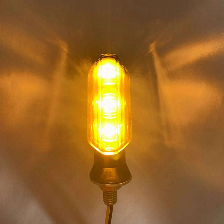 4 PCS MK-200 3LED Highlight Motorcycle Turn Signal Light (Yellow)