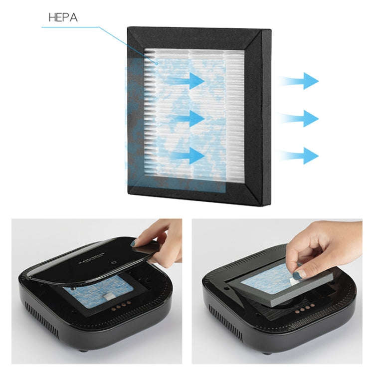XJ-008 Car Negative Ion USB Air Purifier, Smart Version (Black)