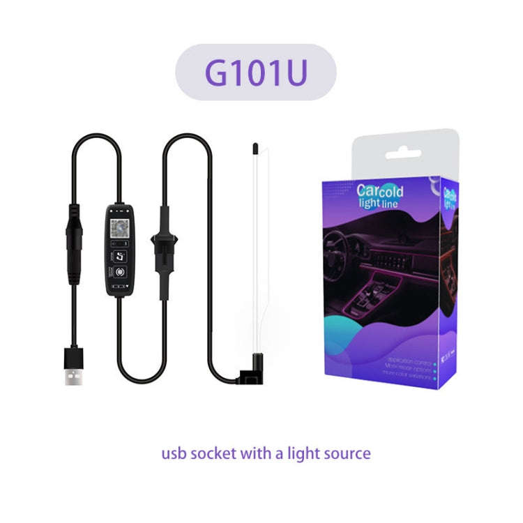 G101U 3m USB Car Colorful RGB Foot LED Atmosphere Light