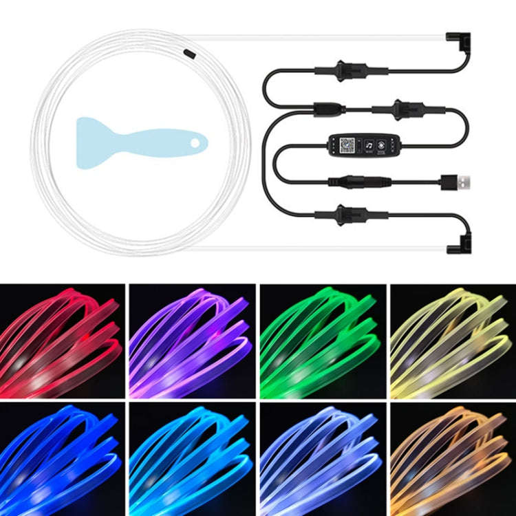 G201U 5m USB  Car Colorful RGB Foot LED Atmosphere Light