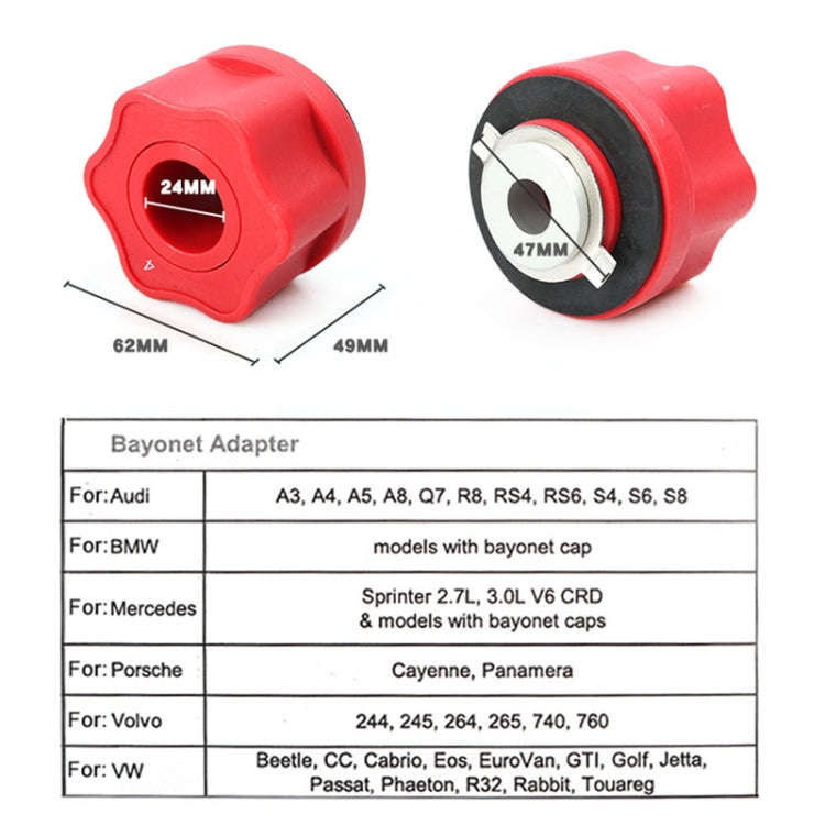 Car Engine Oil Change Tool Replacement Funnel Injector for Audi / BMW / Benz / Volkswagen / Porsche