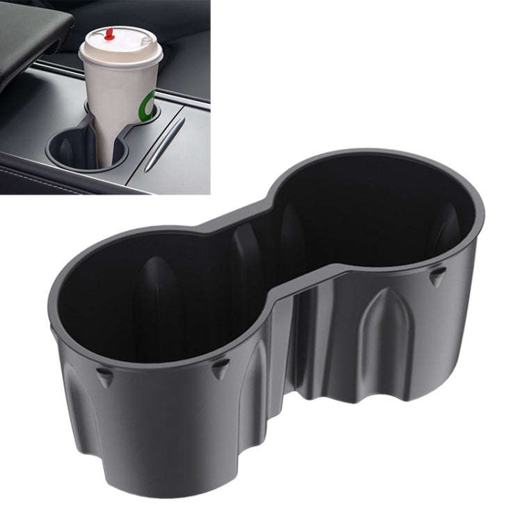 SHUNWEI SD-1054 Car Water Cup Holder for Tesla Model 3 / Y 2021-2022(Black)