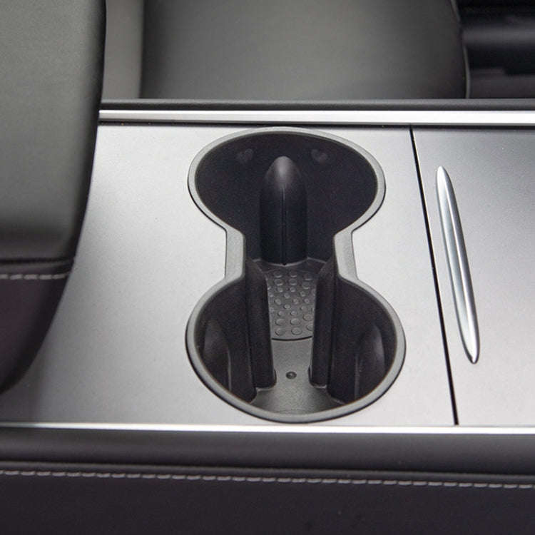 SHUNWEI SD-1054 Car Water Cup Holder for Tesla Model 3 / Y 2021-2022(Black)