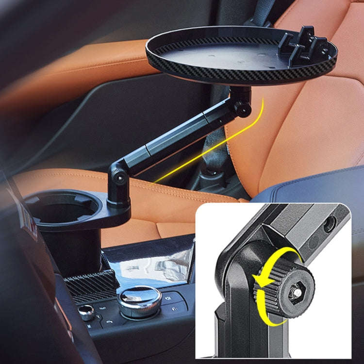 Car 360 Degree Rotation Water Cup Holder Multi-functional Dining Table