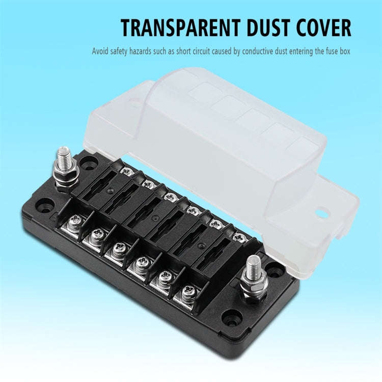 CS-978A1 FB1901 1 In 6 Out Independent Positive Negative Fuse Box without Fuse Piece for Auto Car...