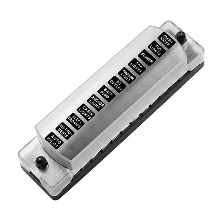 CS-978A2 FB1902 1 In 12 Out Independent Positive Negative Fuse Box without Fuse Piece for Auto Ca...
