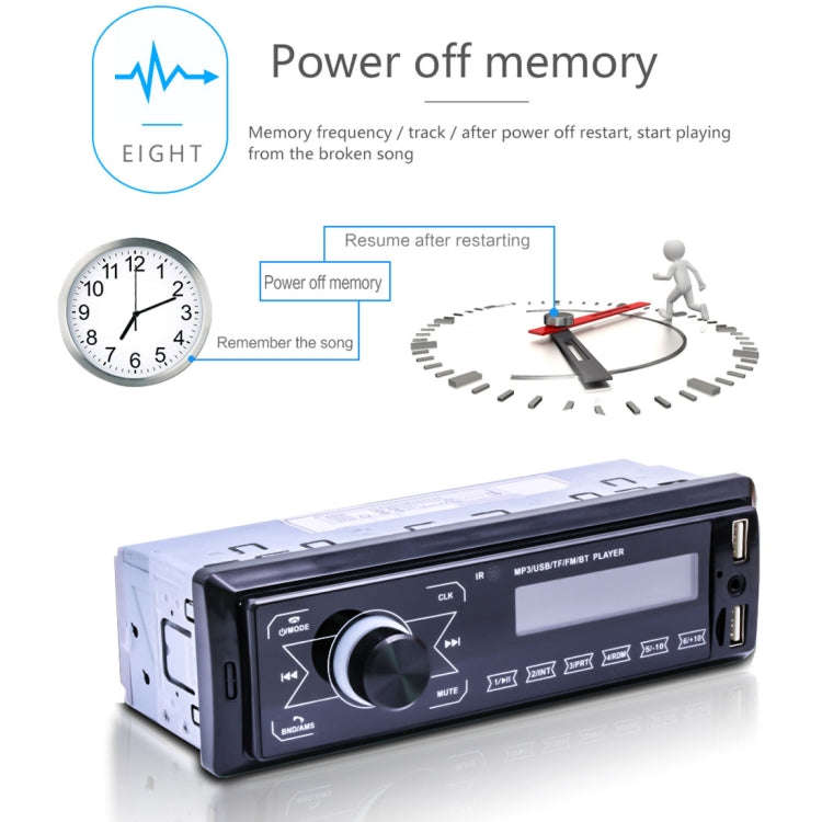 M10 12V Car Radio Receiver MP3 Player, Support Bluetooth Hand-free Calling / FM / USB / SD Card