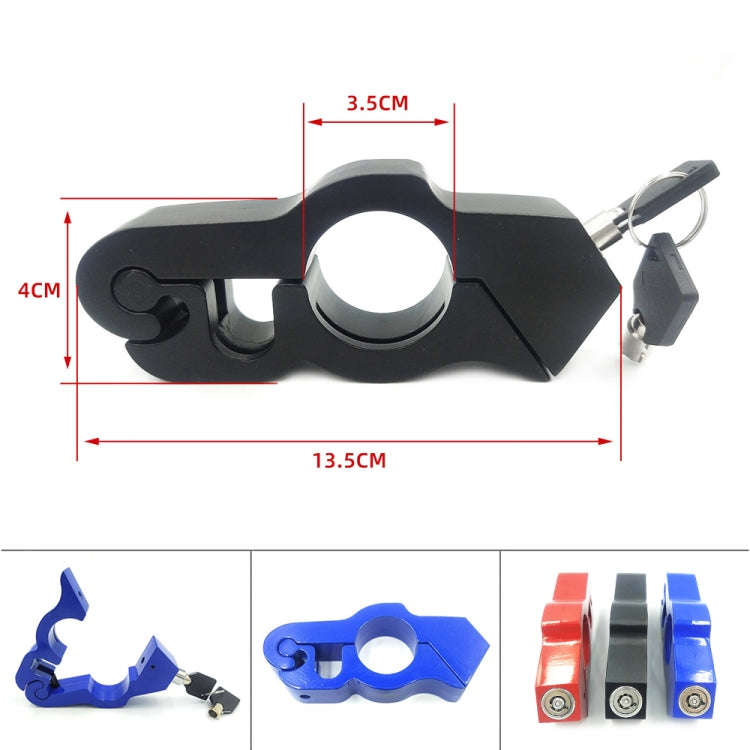 Motorcycle Aluminum Alloy Throttle Handle Lock (Blue)