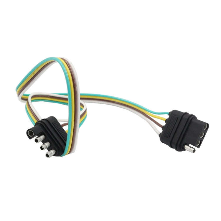 4 Pin Trailer Light Wire Harness Extension 18 Gauge 4-Way Flat Wiring Connector