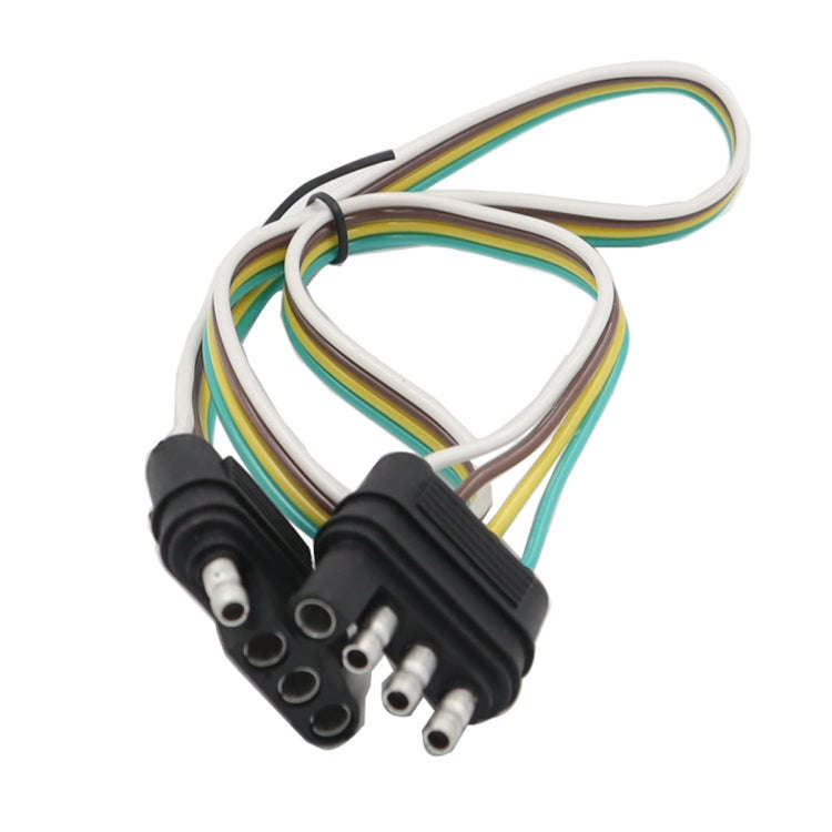 4 Pin Trailer Light Wire Harness Extension 18 Gauge 4-Way Flat Wiring Connector
