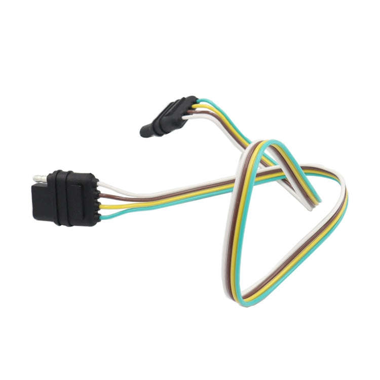 4 Pin Trailer Light Wire Harness Extension 18 Gauge 4-Way Flat Wiring Connector