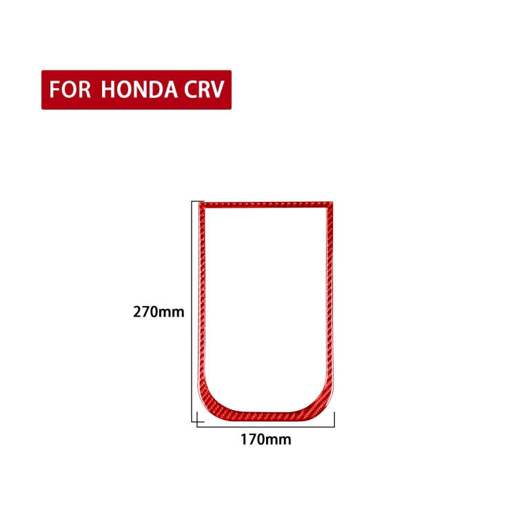 For Honda CRV 2007-2011 Carbon Fiber Car Handheld Box Panel Frame Decorative Sticker,Left and Rig...