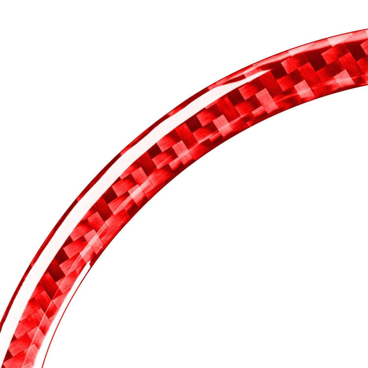 4 PCS Set for Honda CRV 2007-2011 Carbon Fiber Car Door Horn Ring Decorative Sticker,Left and Rig...