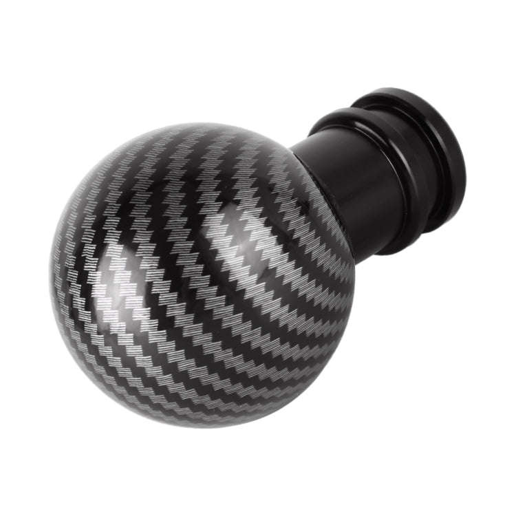 Universal Car Carbon Fiber Texture Metal Gear Shift Knob (Black)