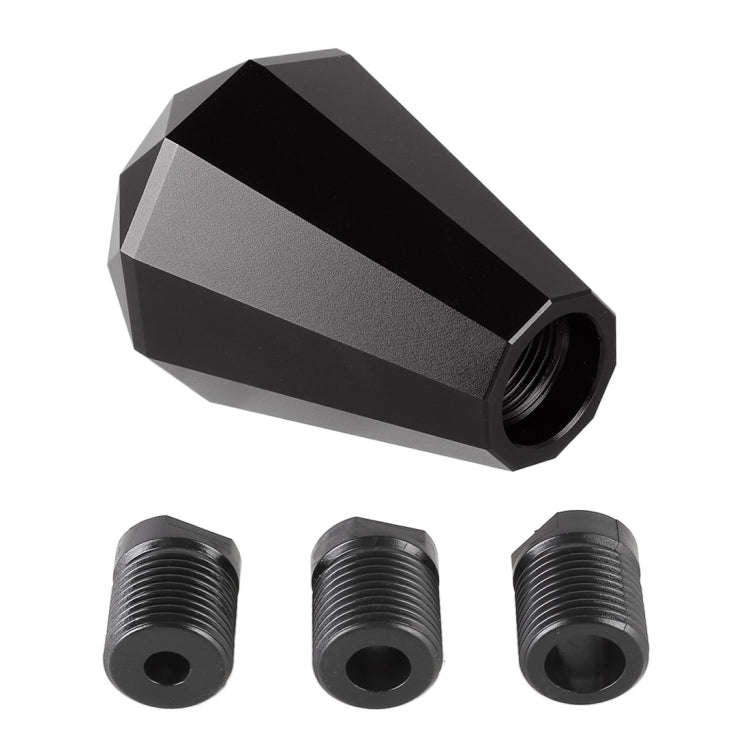 Universal Car Diamond Shape Metal Gear Shift Knob (Black)