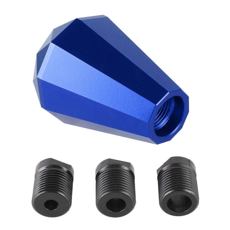 Universal Car Diamond Shape Metal Gear Shift Knob (Blue)